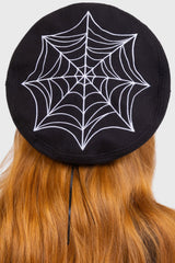 retro goth rockabilly beret hat 