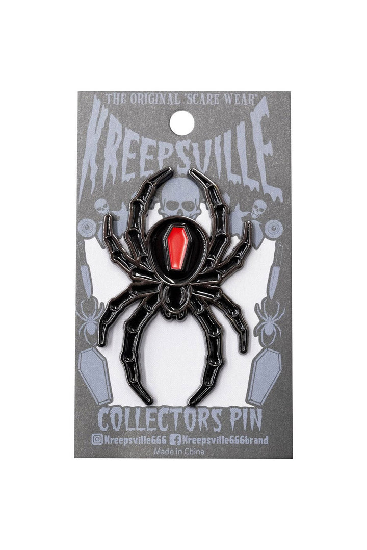 gothic spider pin