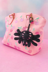 creepy cute kawaii spider keychain 
