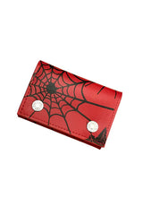 Cartera de motociclista con diseño de sangre de araña [ROJA]