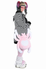 Cute pink spider convertible backpack with edgy alternative aesthetic for pastel goth and Y2K grunge style