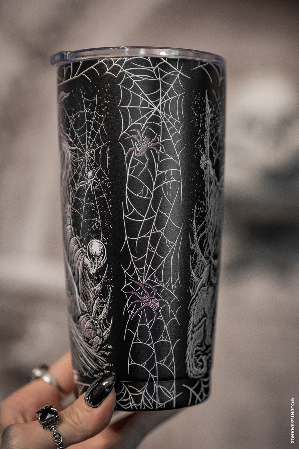 stainless steel spiderweb coffee ravel cup