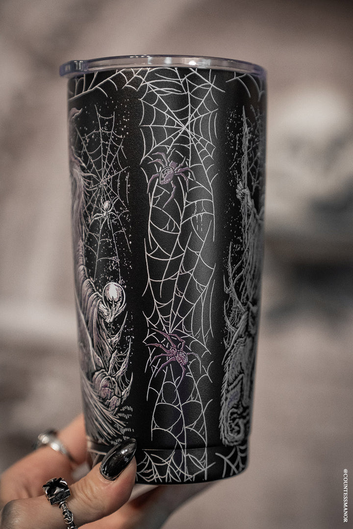 stainless steel spiderweb coffee ravel cup