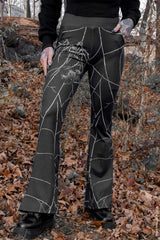 all-over pattern spiderweb pants