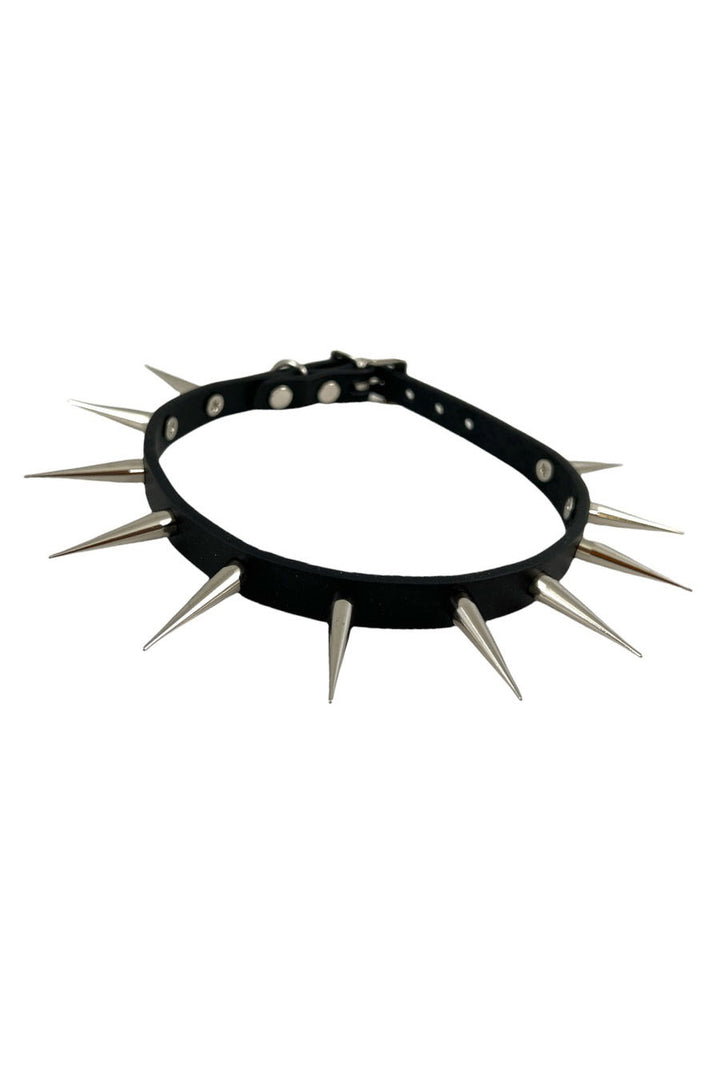 grunge gothic long pointy spike choker