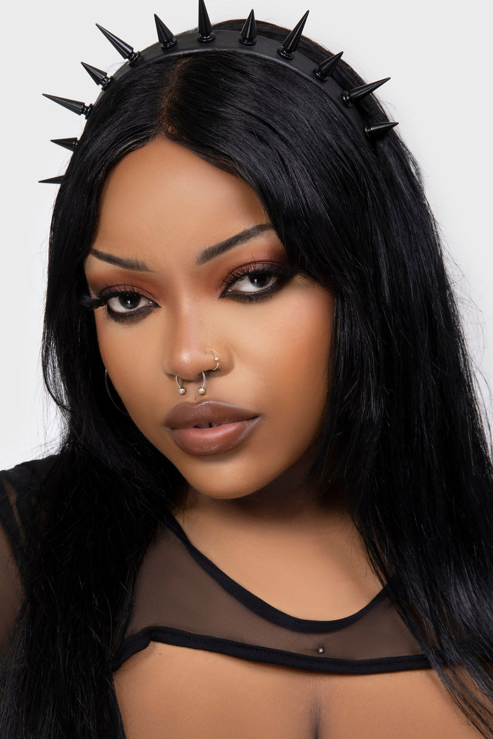 spiked punk headband 