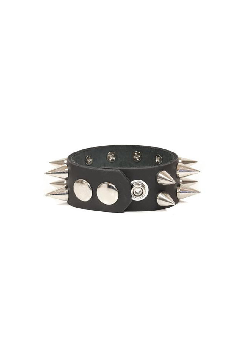 Spiked Leather Cuff Bracelet