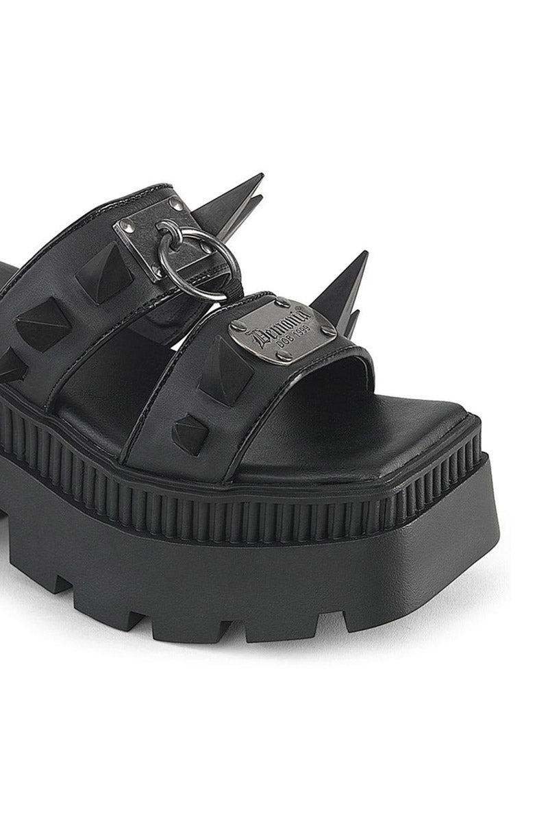 womens demonia chunky heel sandals