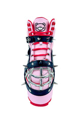 gloomy bear pastel goth pink boots for women
