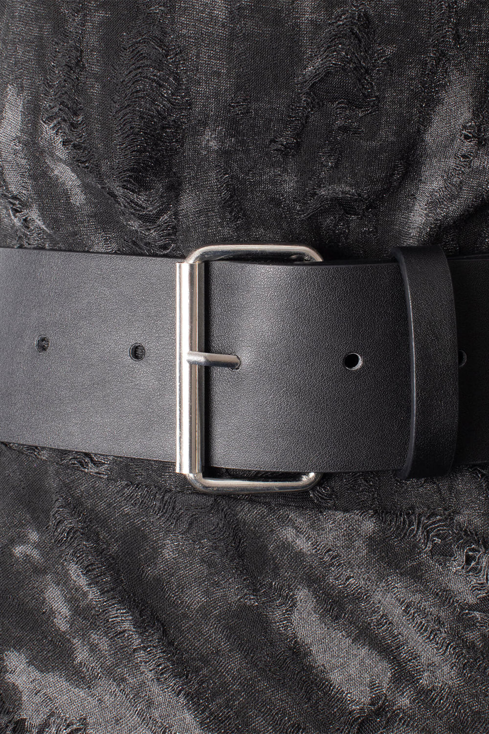 spiked gothic cross vegan leather belt