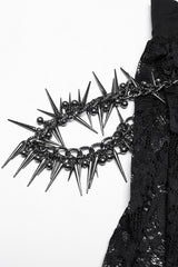 gothic chain strap skirt by punk rave