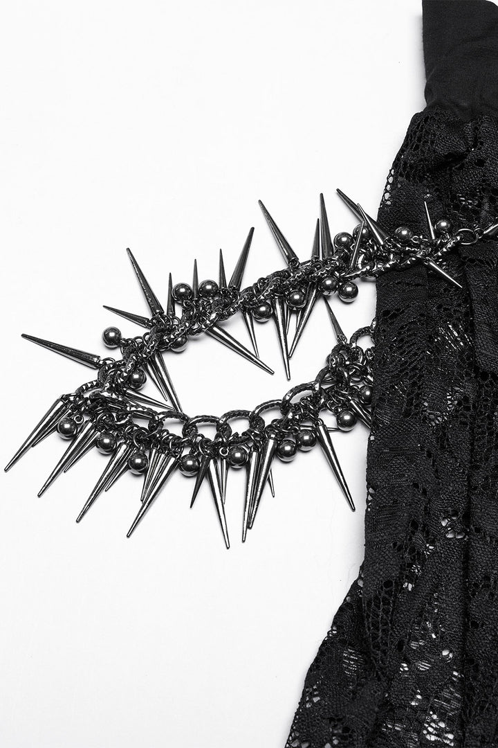 gothic chain strap skirt by punk rave