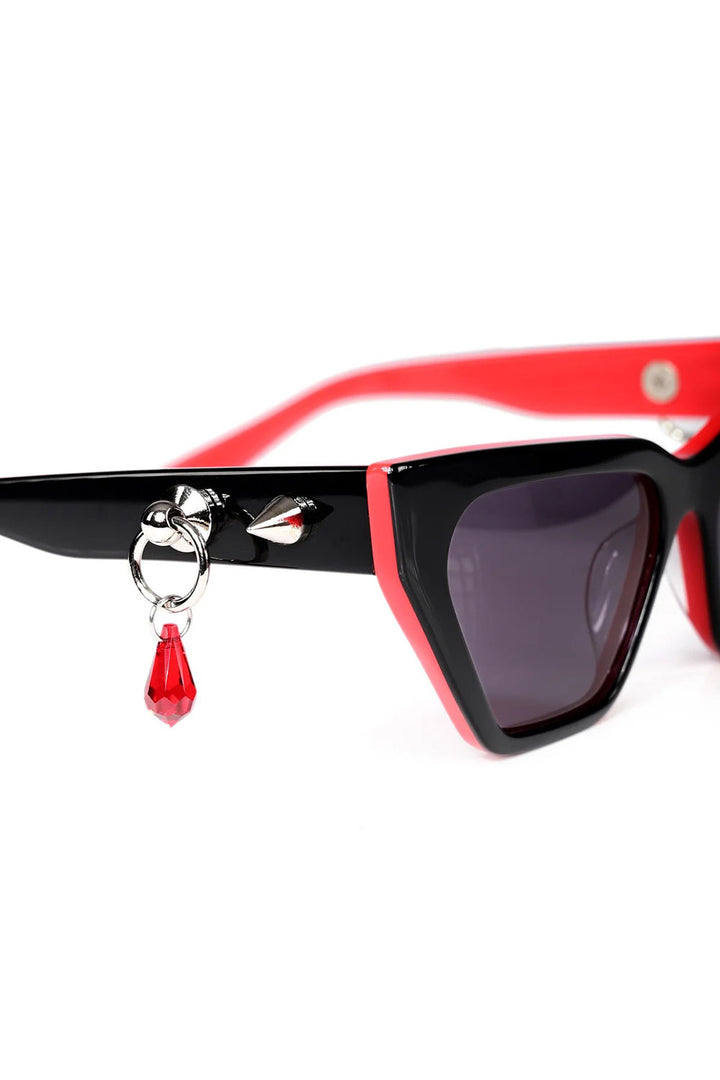 vampire goth spike blooddrop sunglasses