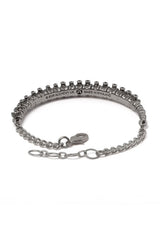 Alchemy England signed metal spine bracelet for goths