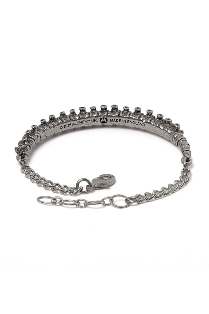 Alchemy England signed metal spine bracelet for goths