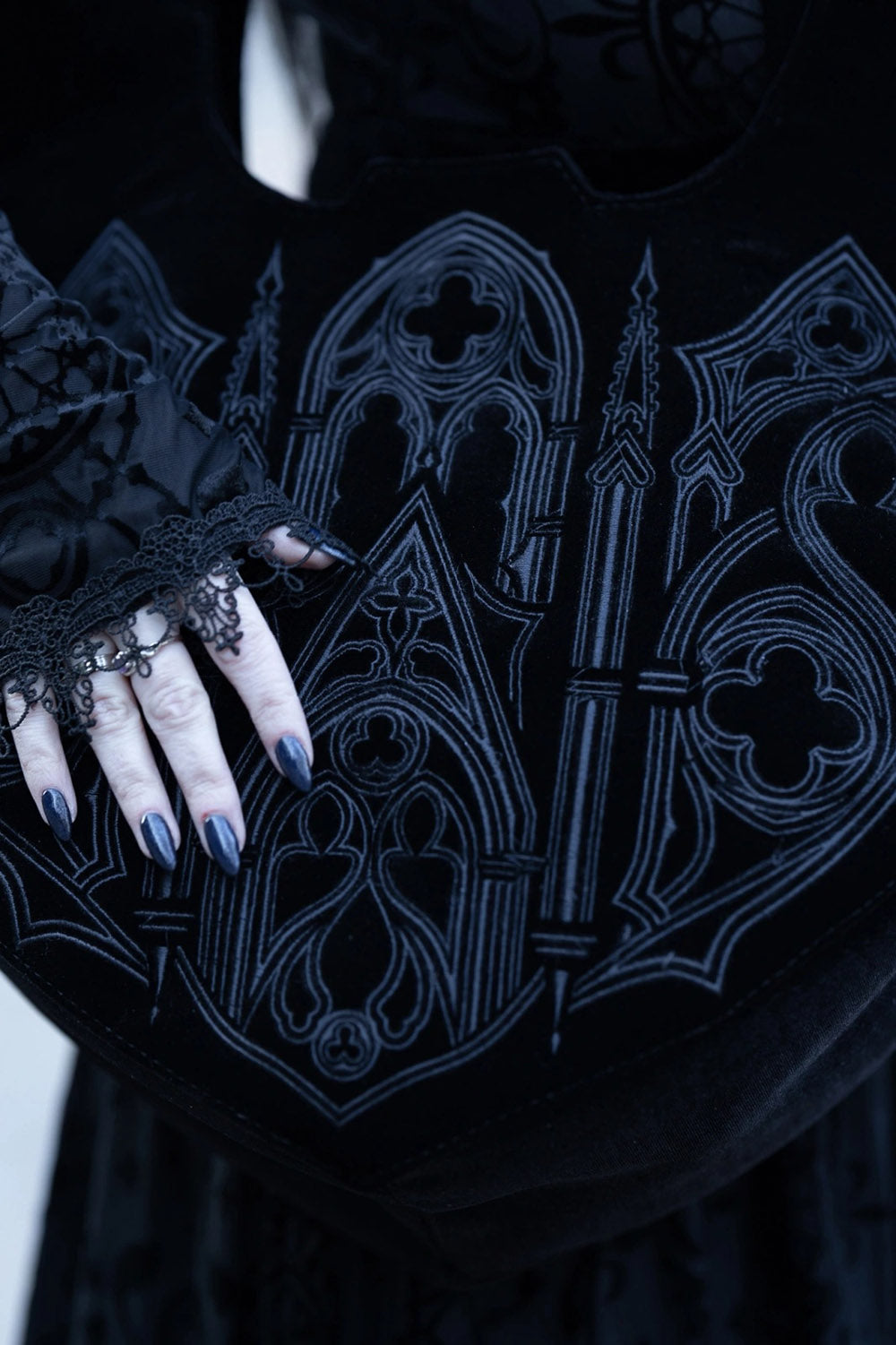 large slouchy gothic bag