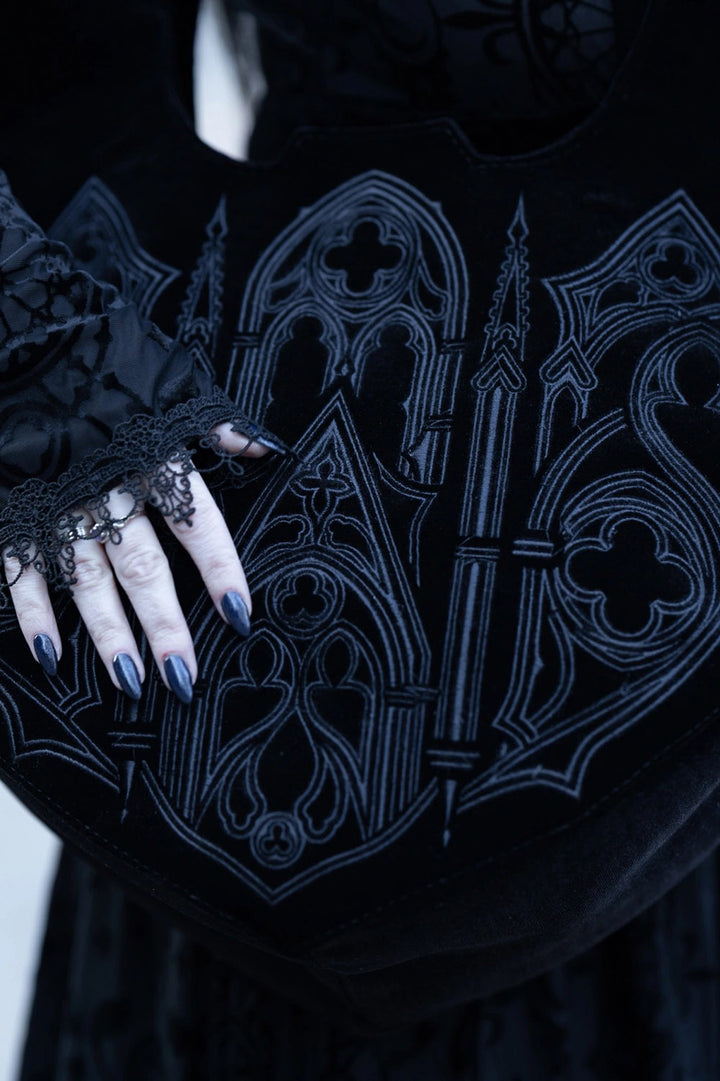 large slouchy gothic bag