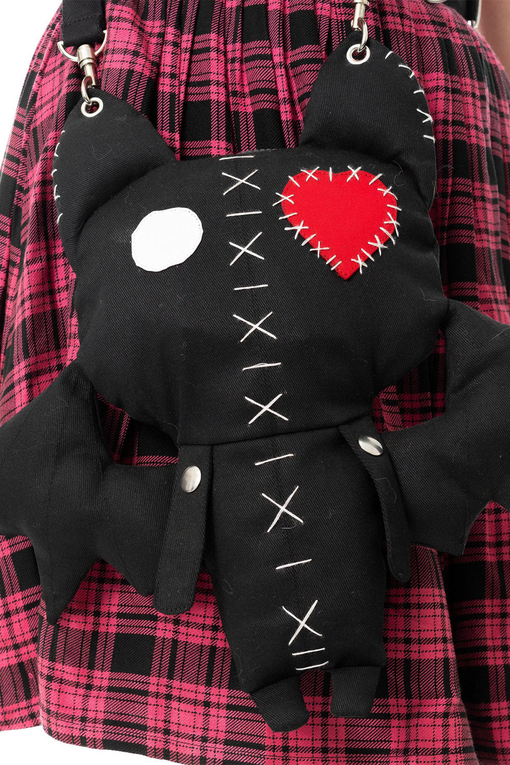 stitched voodoo doll bat bag