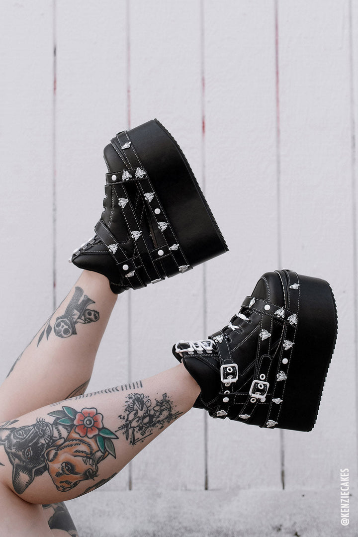 creepy cute gothic platform boots