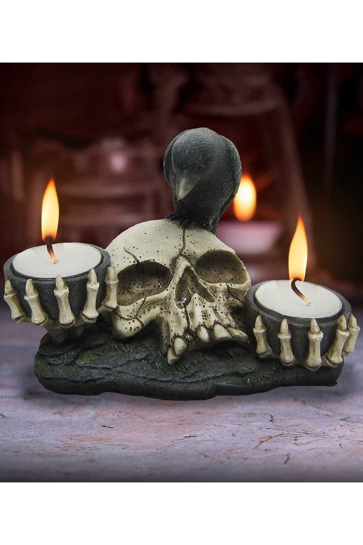 skeleton candle holder