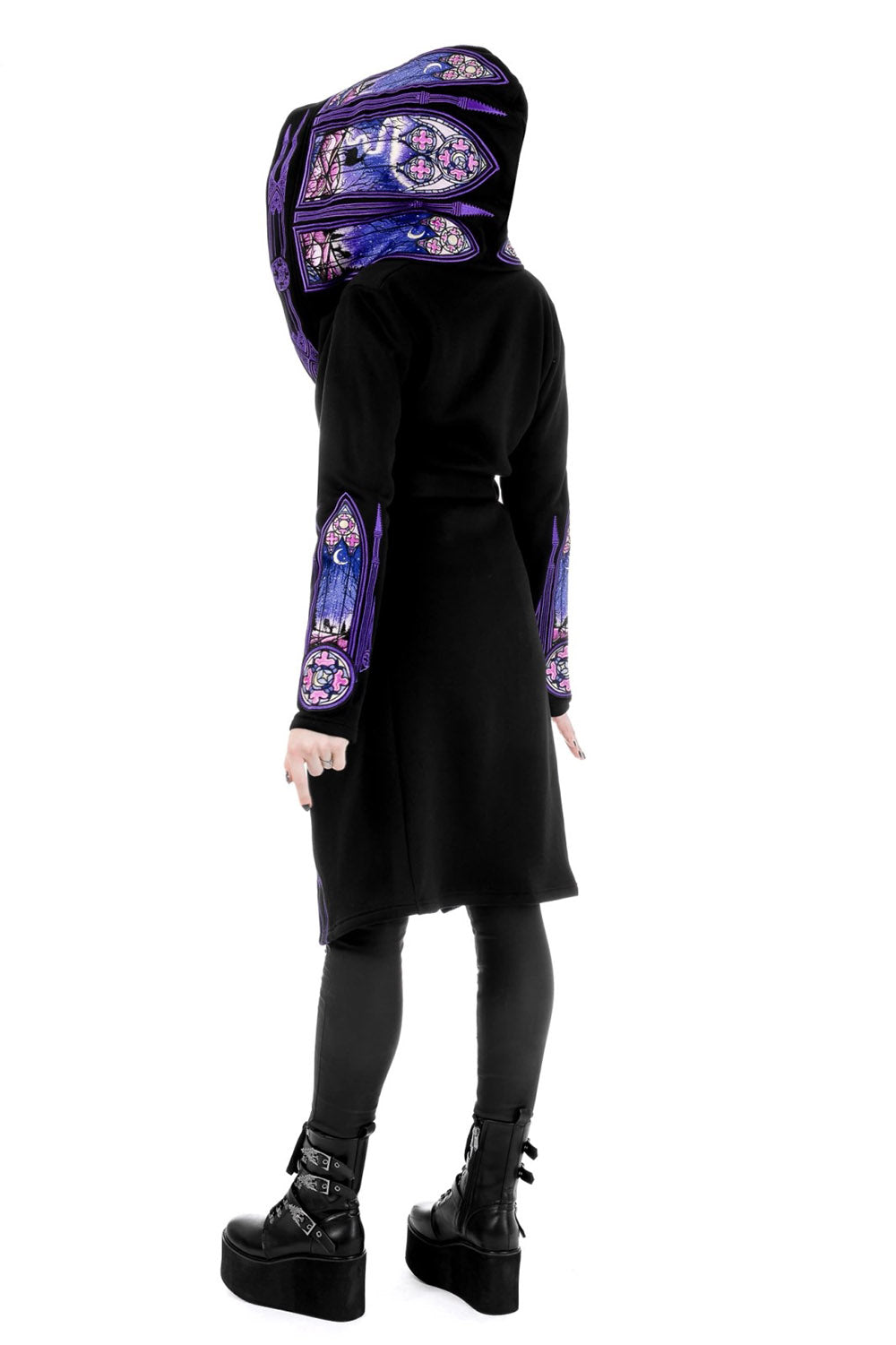 embroidered dark forest fairy cloak