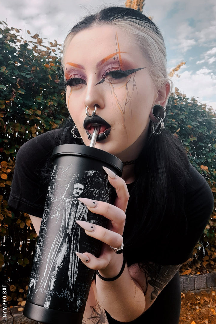 gothic victorian cold brew tumbler cup