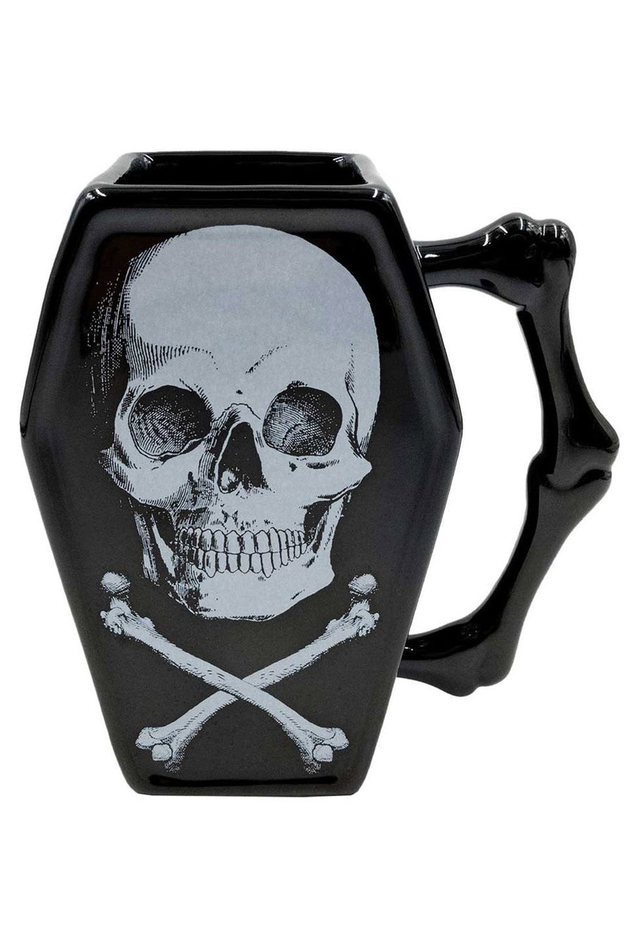 Skull and Crossbones Coffin Mug