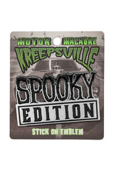 spooky horror car automobile stick on emblem motor macabre