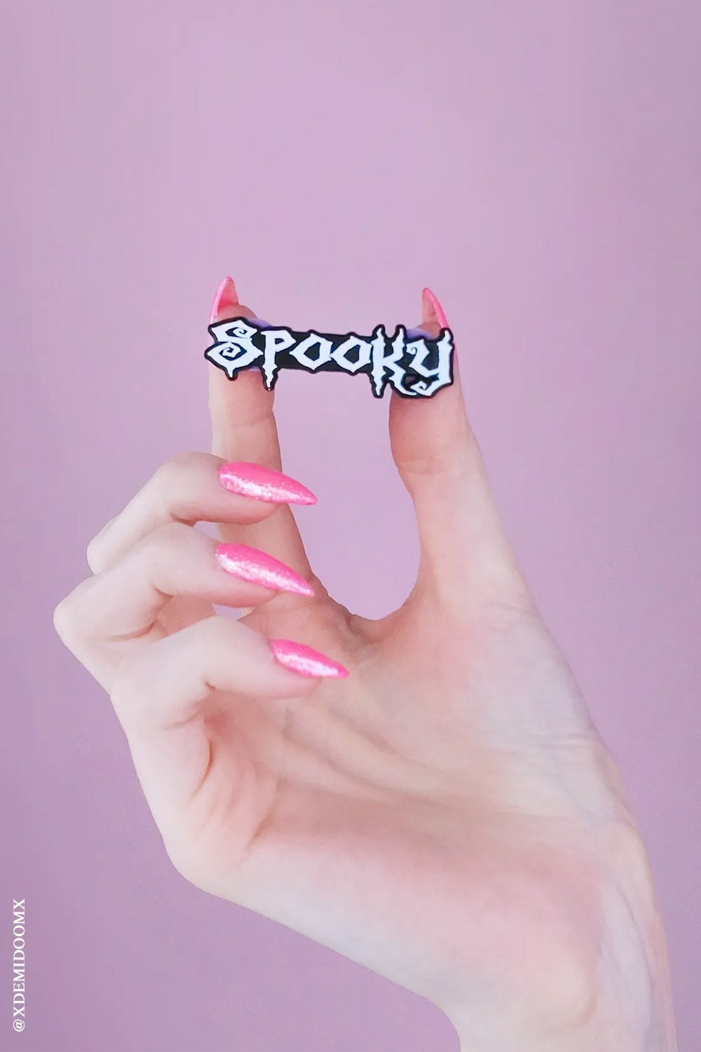 spooky enamel pin