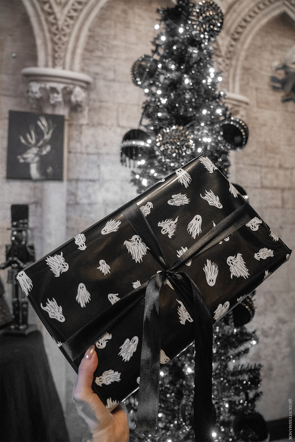 halloween xmas wrapping paper