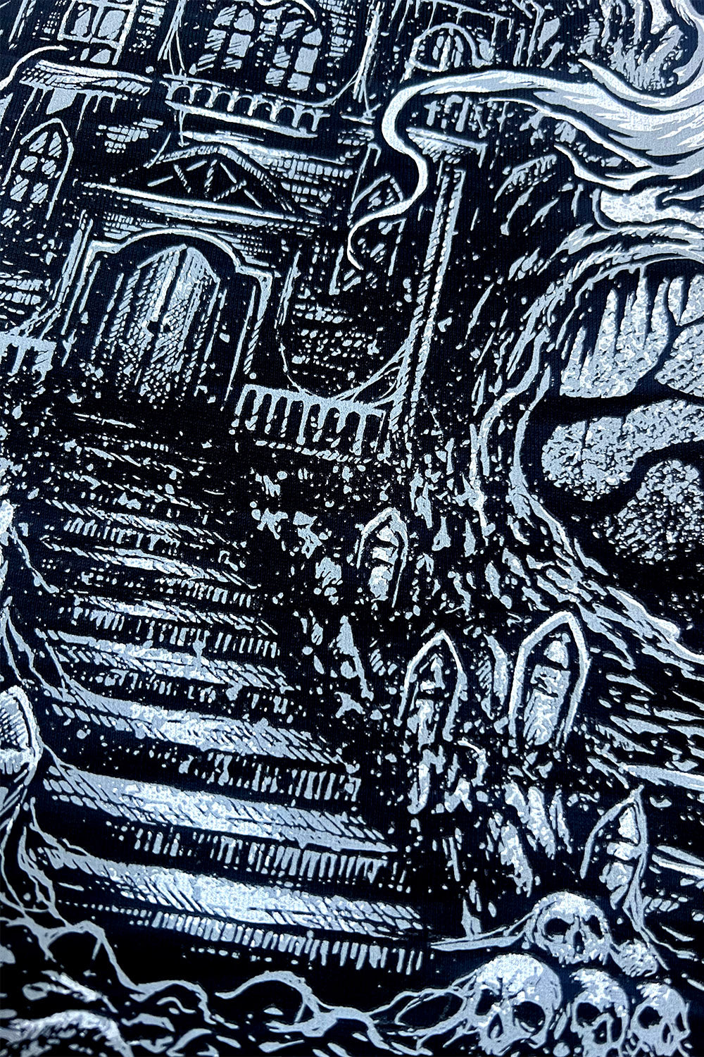 graveyard scene gothic tshirt