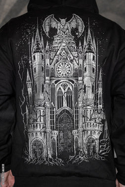 Gargoyle Cathedral Hoodie [METALLIC SILVER]