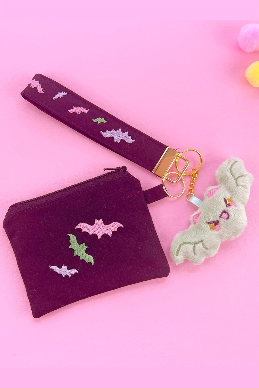 creepy cute kawaii zippered purse