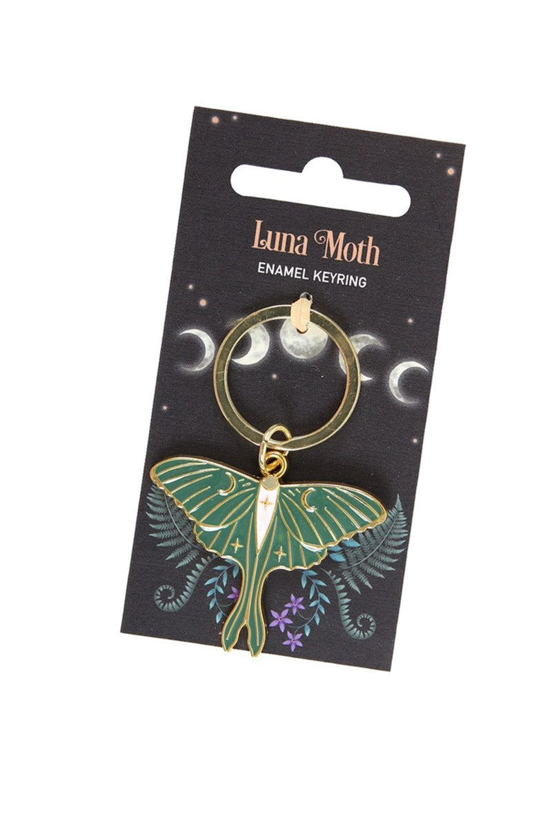 Luna Moth Keyring