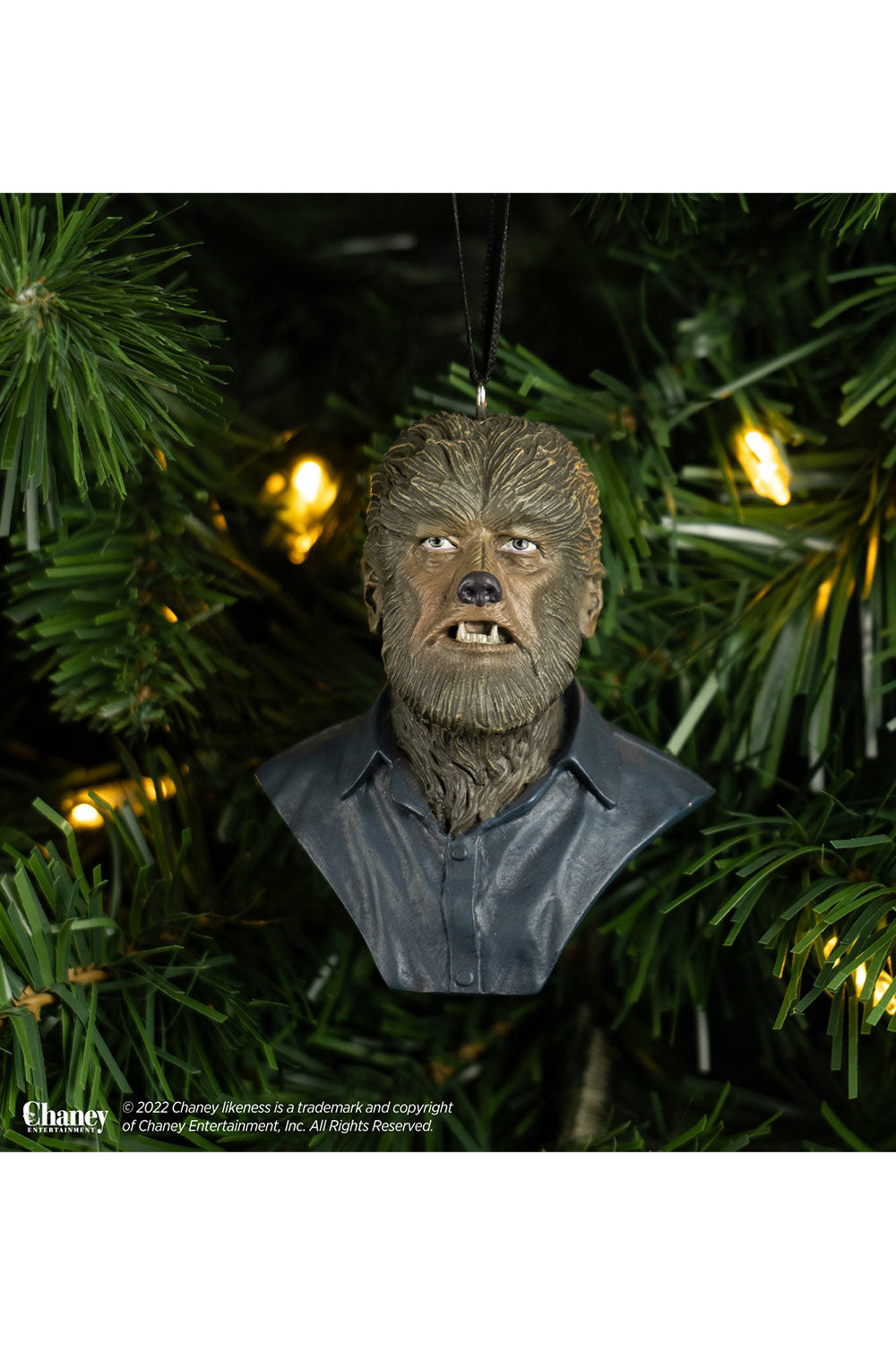 horror halloween christmas wolfman xmas tree ornament