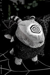 spooky spiral eyeball monster sheep plushie toy 