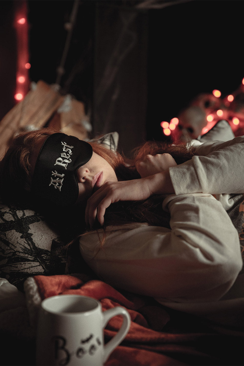 mulberry silk gothic sleeping mask