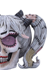 kawaii goth skull statue