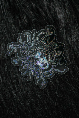 Medusa Glitter Holograhic Vinyl Sticker