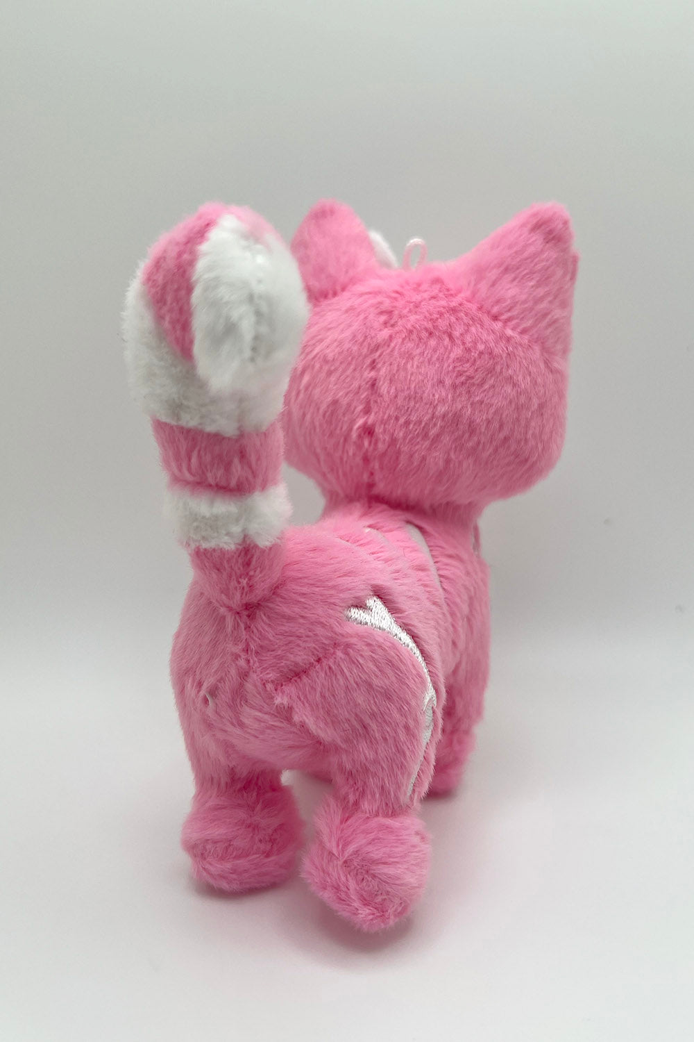 skeleton cat plush 3d keychain 