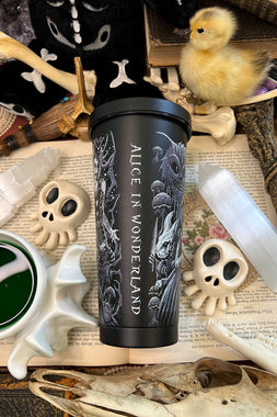 Alice in Wonderland Cold Brew Tumbler with Straw