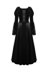 lace velvet dress