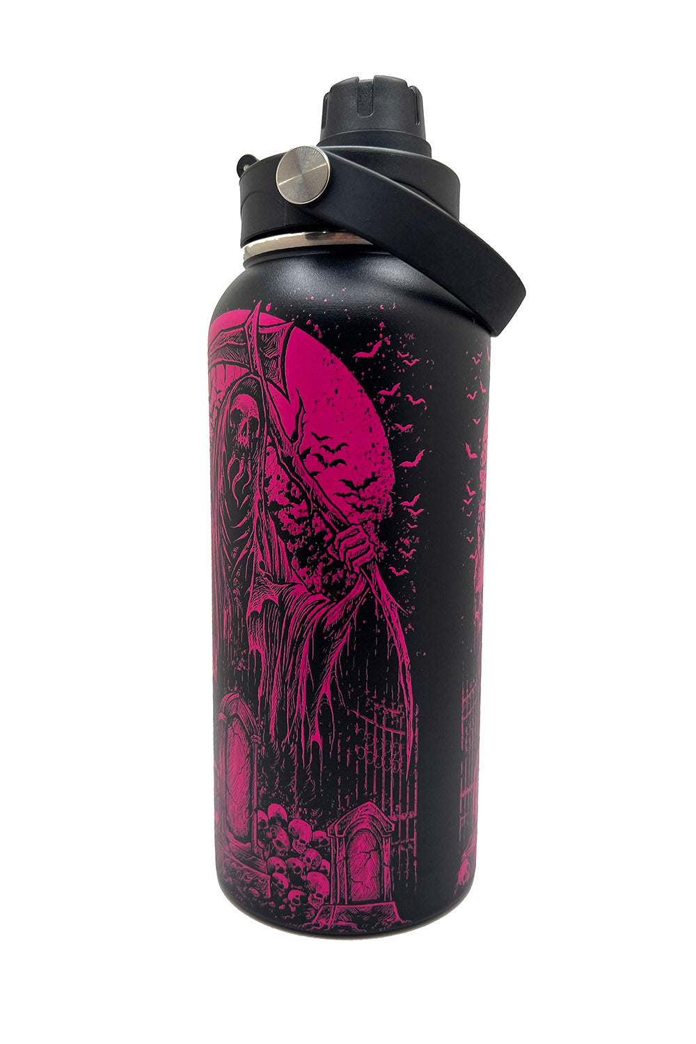 Graveyard Grim Reaper 32 Oz Water Bottle