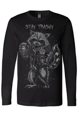 novelty meme funny goth raccoon shirt 