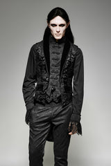 mens romantic goth waistcoat 