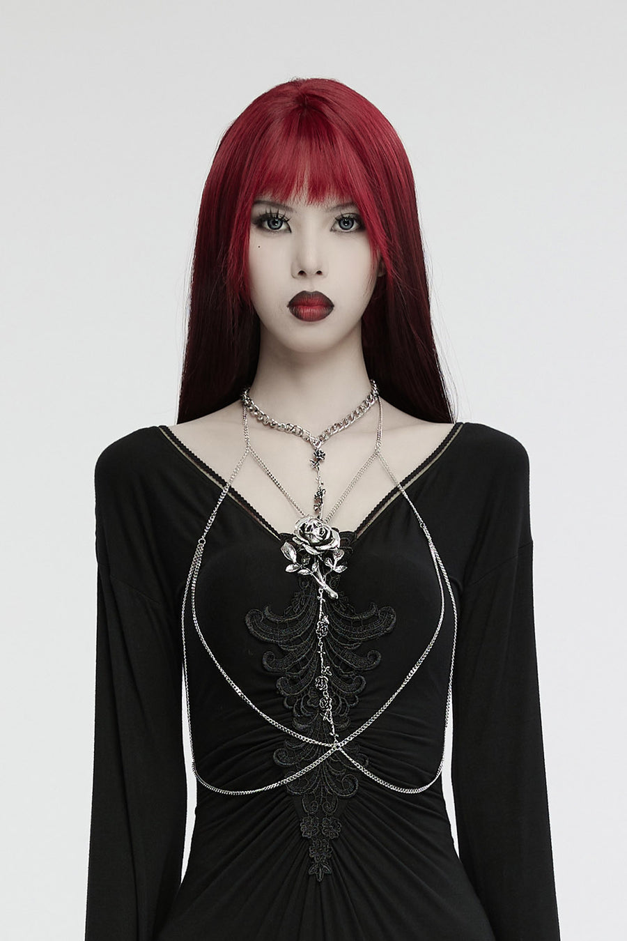 Aurora Rose Chain Chest Harness