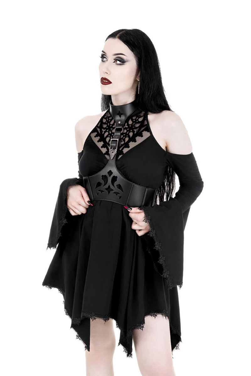 vegan leather gothic cathedral harness