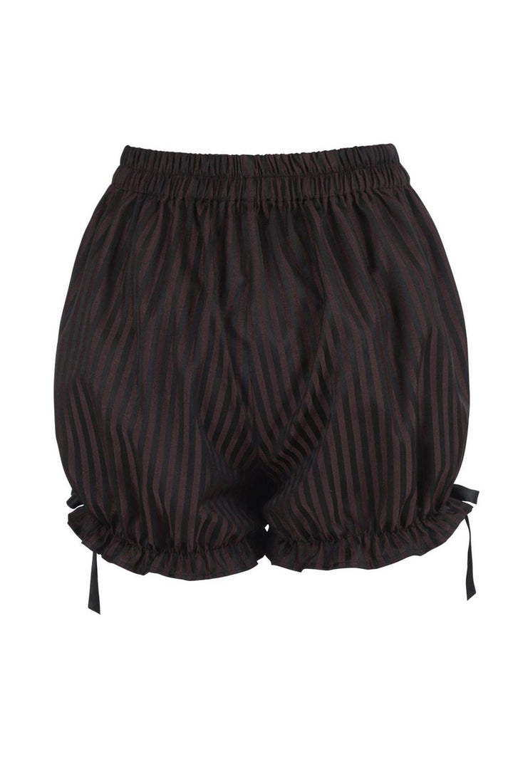 ruffled high waisted steampunk striped bloomers by daisy corsets