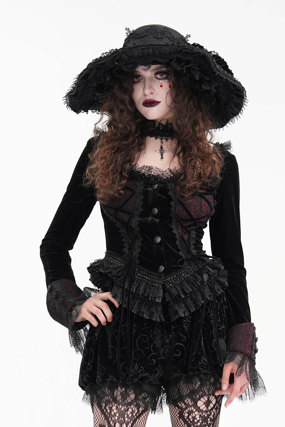 Lestat Victorian Goth Top