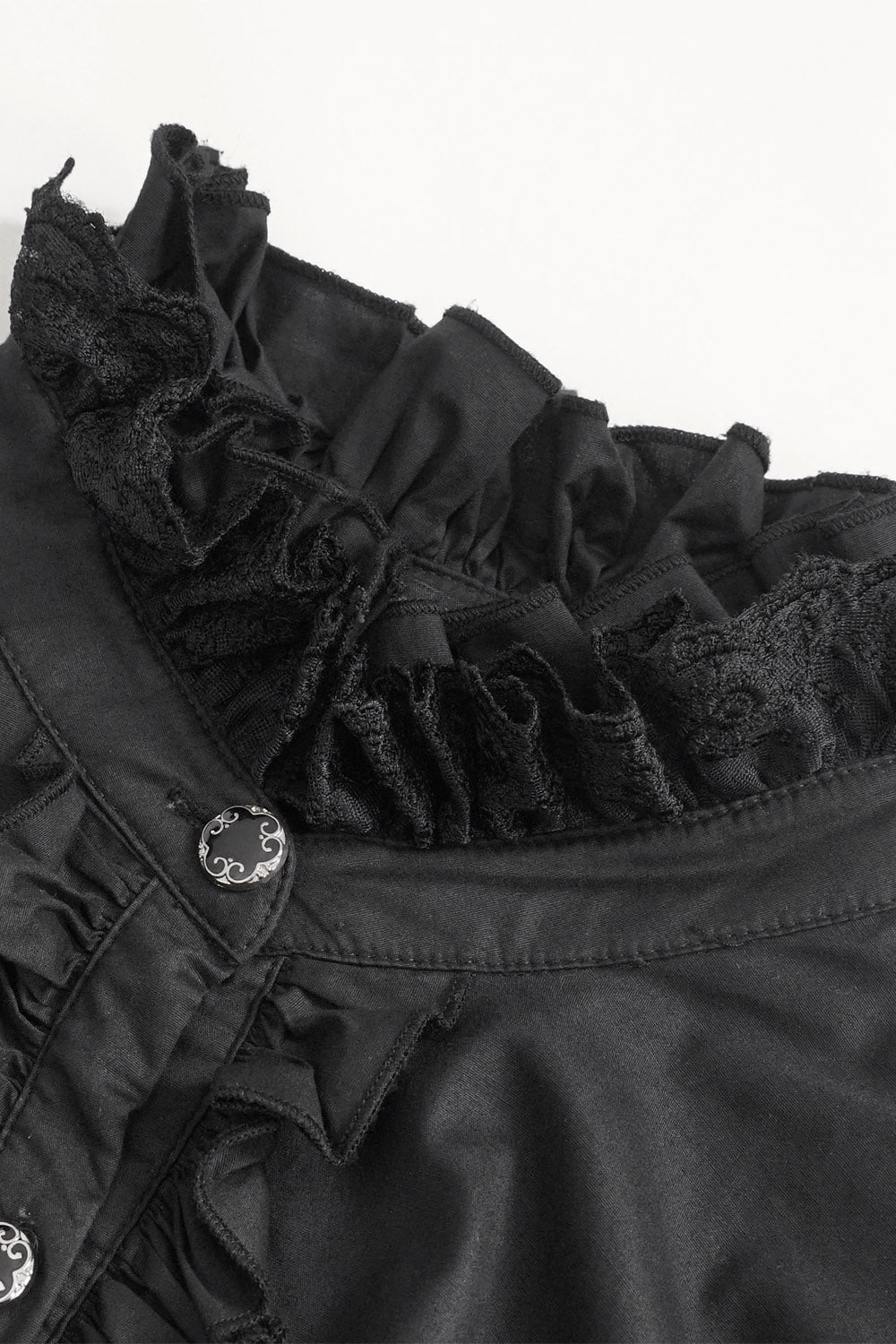 vampire gothic lace-up blouse